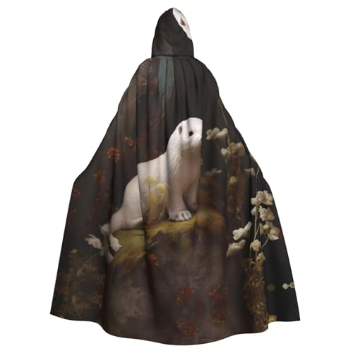 WHJSHOP White otte Picture Umhang mit Kapuze für Erwachsene, für Halloween, Rollenspiele und Mottopartys WHJSHOP White otte Picture Umhang mit Kapuze für Erwachsene, für Halloween, Rollenspiele und Mottopartys von WHJSHOP