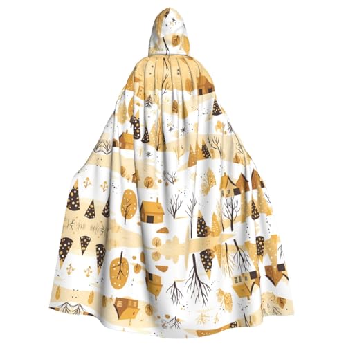 WHJSHOP Winterlandschaft Bild Erwachsene Kapuzenumhang Umhang für Halloween, Rollenspiele Kostüme und Themenpartys WHJSHOP Winterlandschaft Bild Erwachsene Kapuzenumhang Umhang für Halloween, Rollenspiele Kostüme und Themenpartys von WHJSHOP