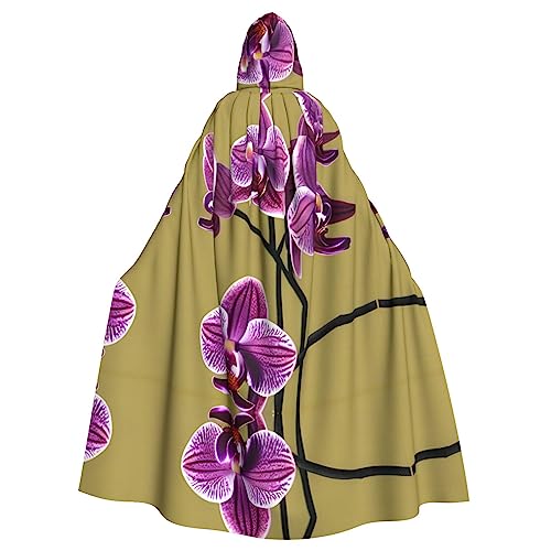 WHJSHOP Wunderschöner Umhang mit Orchideenmuster für Erwachsene, mit Kapuze, Umhang für Halloween, Rollenspiele und Kostümpartys WHJSHOP Wunderschöner Umhang mit Orchideenmuster für Erwachsene, mit Kapuze, Umhang für Halloween, Rollenspiele und Kostümpartys von WHJSHOP