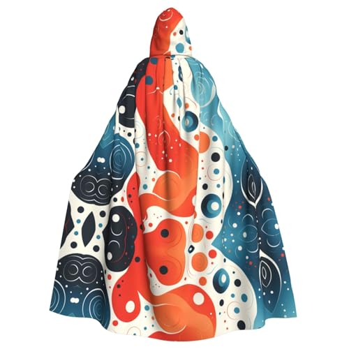 WHJSHOP Ying Yang Diagramm Bild Erwachsene Kapuzenumhang Umhang für Halloween, Rollenspiele Kostüme und Themenpartys von WHJSHOP