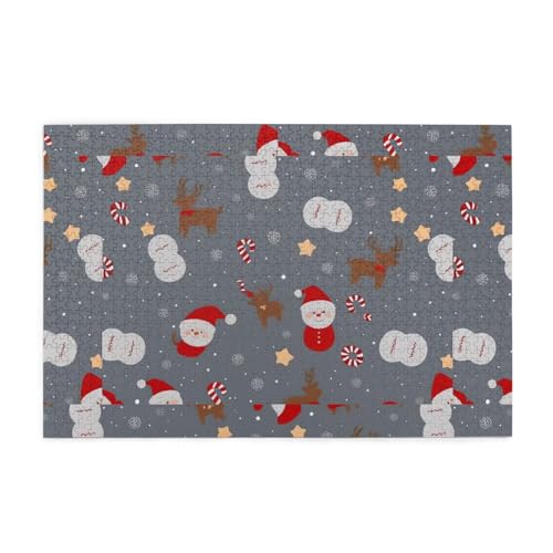 Whjshop 1000 Teile Puzzle Star Rehkitz Druck Qualität Holzpuzzle für Erwachsene und Kinder, lustige Puzzles, Stressabbau Puzzles von WHJSHOP