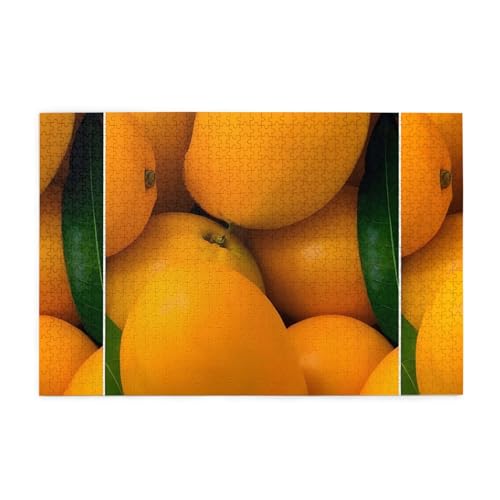 Whjshop 1000 Teile Puzzle mit frischen Mangos, Druckqualität, Holzpuzzle für Erwachsene und Kinder, lustige Puzzles, Stressabbau-Puzzles Whjshop 1000 Teile Puzzle mit frischen Mangos, Druckqualität, Holzpuzzle für Erwachsene und Kinder, lustige Puzzles, Stressabbau-Puzzles von WHJSHOP