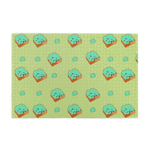 Whjshop Puzzles, 1000 Teile, Cartoon-Brotscheiben, Druckqualität, Holzpuzzle für Erwachsene und Kinder, lustige Puzzles, Stressabbau-Puzzles von WHJSHOP