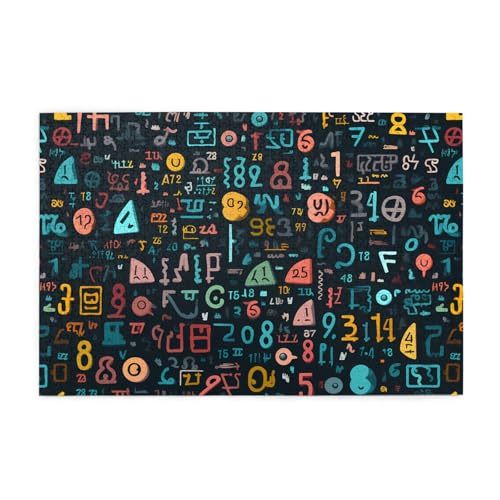 Whjshop Puzzles, 1000 Teile, Mathematikunterricht, Wortdruck, hochwertiges Holzpuzzle für Erwachsene und Kinder, lustige Puzzles, Stressabbau-Puzzles von WHJSHOP