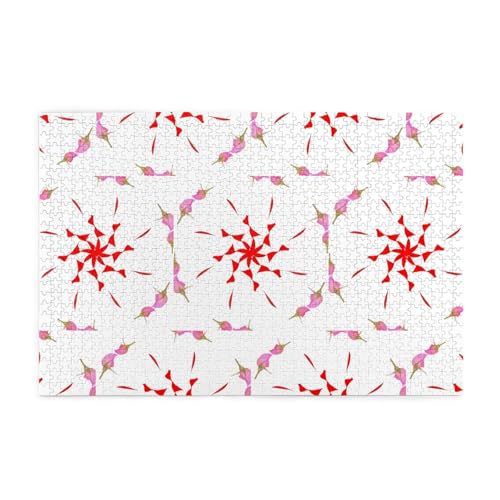 Whjshop Puzzles, 1000 Teile, Motiv: Die angehenden und drehenden Blumen, Druckqualität, Holzpuzzle für Erwachsene und Kinder, lustige Puzzles, Stressabbau-Puzzles von WHJSHOP