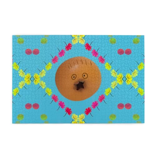 Whjshop Puzzles, 1000 Teile, Motiv: Frightened Pomegranate Printing Quality Wooden Puzzle for Adults and Kids, Fun Puzzles, Stress Relieving Puzzles von WHJSHOP