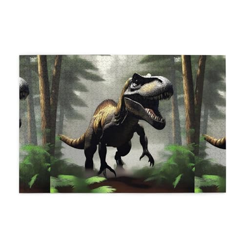 Whjshop Puzzles, 1000 Teile, Motiv: wandernder Dinosaurier, Druckqualität, Holzpuzzle für Erwachsene und Kinder, lustige Puzzles, Stressabbau-Puzzles Whjshop Puzzles, 1000 Teile, Motiv: wandernder Dinosaurier, Druckqualität, Holzpuzzle für Erwachsene und Kinder, lustige Puzzles, Stressabbau-Puzzles von WHJSHOP