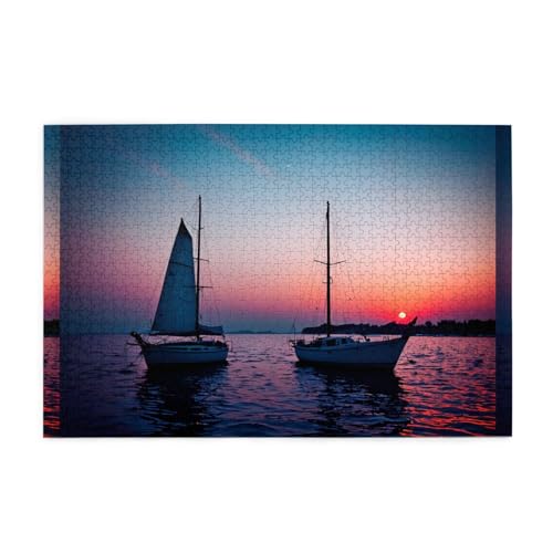 Whjshop Puzzles, 1000 Teile, Surreales Segelboot, Druckqualität, Holzpuzzle für Erwachsene und Kinder, lustige Puzzles, Stressabbau-Puzzles Whjshop Puzzles, 1000 Teile, Surreales Segelboot, Druckqualität, Holzpuzzle für Erwachsene und Kinder, lustige Puzzles, Stressabbau-Puzzles von WHJSHOP