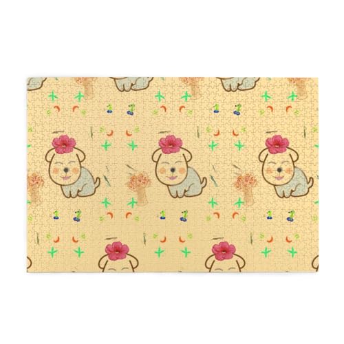 Whjshop Puzzles, 1000 Teile, kleine Blume mit süßem Hund, Druckqualität, Holzpuzzle für Erwachsene und Kinder, lustige Puzzles, Stressabbau-Puzzles Whjshop Puzzles, 1000 Teile, kleine Blume mit süßem Hund, Druckqualität, Holzpuzzle für Erwachsene und Kinder, lustige Puzzles, Stressabbau-Puzzles von WHJSHOP
