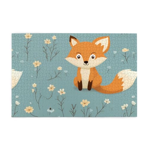 Whjshop Puzzles, 1000 Teile, kleiner Fuchs, Druckqualität, Holzpuzzle für Erwachsene und Kinder, lustige Puzzles, Stressabbau-Puzzles Whjshop Puzzles, 1000 Teile, kleiner Fuchs, Druckqualität, Holzpuzzle für Erwachsene und Kinder, lustige Puzzles, Stressabbau-Puzzles von WHJSHOP