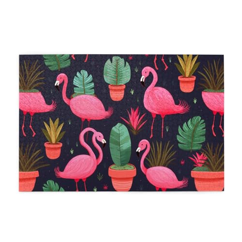 Whjshop Puzzles, 1000 Teile, rosa Flamingo-Sukkulenten, Druckqualität, Holzpuzzle für Erwachsene und Kinder, lustige Puzzles, Stressabbau-Puzzles Whjshop Puzzles, 1000 Teile, rosa Flamingo-Sukkulenten, Druckqualität, Holzpuzzle für Erwachsene und Kinder, lustige Puzzles, Stressabbau-Puzzles von WHJSHOP