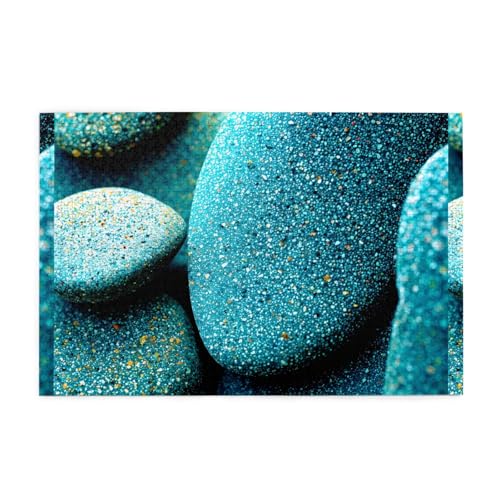 Whjshop Puzzles, 1000 Teile, strukturierte Steine, Druckqualität, Holzpuzzle für Erwachsene und Kinder, lustige Puzzles, Stressabbau-Puzzles von WHJSHOP