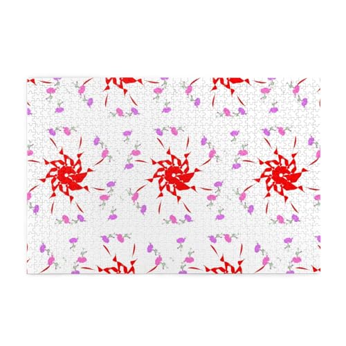 Whjshop Puzzles, 1000 Teile, zum Aufdrehen, kleine Blumen, Druckqualität, Holzpuzzle für Erwachsene und Kinder, lustige Puzzles, Stressabbau-Puzzles Whjshop Puzzles, 1000 Teile, zum Aufdrehen, kleine Blumen, Druckqualität, Holzpuzzle für Erwachsene und Kinder, lustige Puzzles, Stressabbau-Puzzles von WHJSHOP