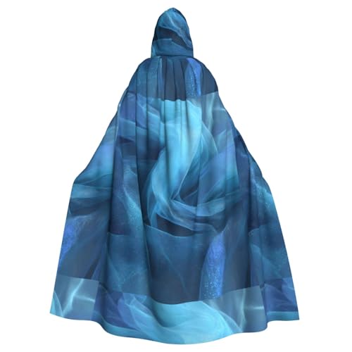WHJSSF Blauer Aurora-Kachelaufdruck, Halloween-Umhang mit Kapuze, für Erwachsene, super großer Kapuzenumhang ohne Reißverschluss WHJSSF Blauer Aurora-Kachelaufdruck, Halloween-Umhang mit Kapuze, für Erwachsene, super großer Kapuzenumhang ohne Reißverschluss von WHJSSF
