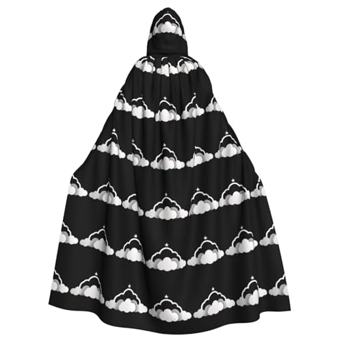WHJSSF Cloud Halo On The Cloud Prints Halloween Erwachsene Kapuzenumhang Umhang für Rollenspiele, Bühnenkostüme, Partys, pflegeleicht WHJSSF Cloud Halo On The Cloud Prints Halloween Erwachsene Kapuzenumhang Umhang für Rollenspiele, Bühnenkostüme, Partys, pflegeleicht von WHJSSF