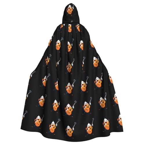 WHJSSF Clownfish spielt Gitarre Drucke Halloween Erwachsene Kapuzenumhang Umhang für Rollenspiele, Bühnenkostüme, Partys pflegeleicht WHJSSF Clownfish spielt Gitarre Drucke Halloween Erwachsene Kapuzenumhang Umhang für Rollenspiele, Bühnenkostüme, Partys pflegeleicht von WHJSSF