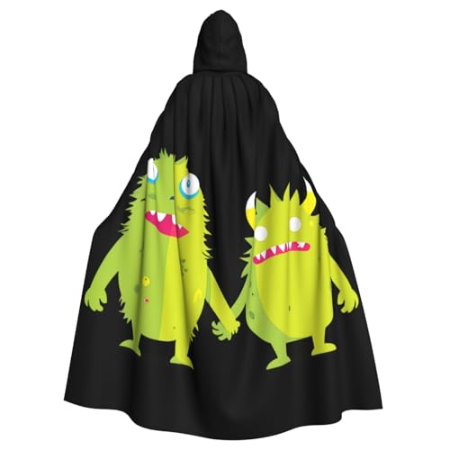 WHJSSF Ein Paar kleine Monster halten Hände Abdrücke Halloween Erwachsene Kapuzenumhang Umhang für Rollenspiele, Bühnenkostüme, Partys pflegeleicht WHJSSF Ein Paar kleine Monster halten Hände Abdrücke Halloween Erwachsene Kapuzenumhang Umhang für Rollenspiele, Bühnenkostüme, Partys pflegeleicht von WHJSSF