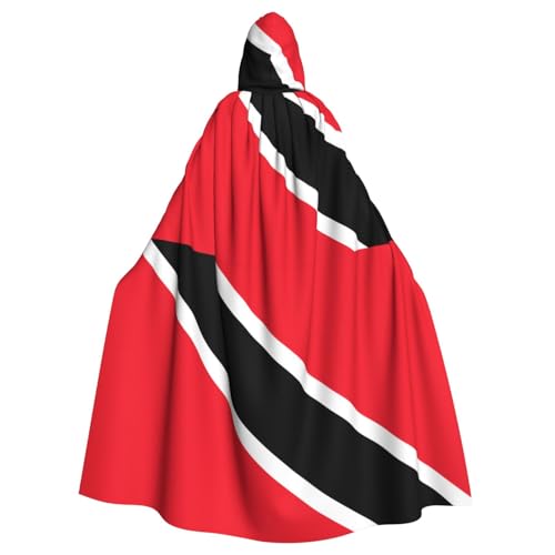 WHJSSF Flagge von Trinidad und Tobago, bedruckt, Halloween, Erwachsene, Kapuzenumhang für Rollenspiele, Bühnenkostüme, Partys, pflegeleicht WHJSSF Flagge von Trinidad und Tobago, bedruckt, Halloween, Erwachsene, Kapuzenumhang für Rollenspiele, Bühnenkostüme, Partys, pflegeleicht von WHJSSF