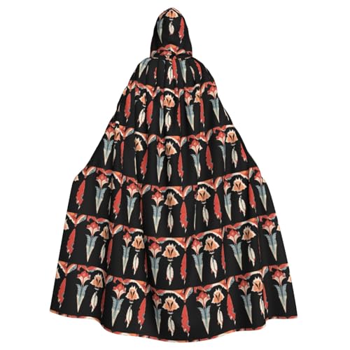 WHJSSF Fuchsschwanz, personalisierter Druck, Halloween, Erwachsenen-Kapuzenumhang für Rollenspiele, Bühnenkostüme, Partys, pflegeleicht von WHJSSF