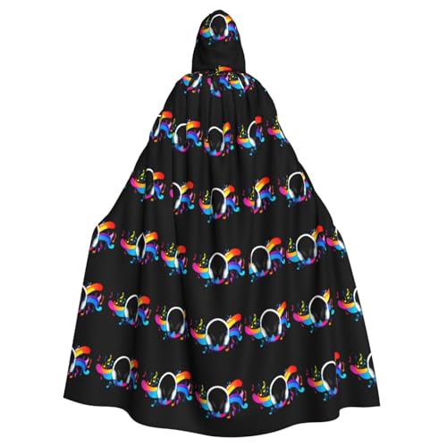 WHJSSF Great Sound In Headphones Prints Halloween Adult Hooded Cape Cloak - Super Large Hooded Cloak No Zipper WHJSSF Great Sound In Headphones Prints Halloween Adult Hooded Cape Cloak - Super Large Hooded Cloak No Zipper von WHJSSF