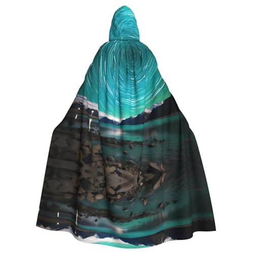 WHJSSF Green Aurora Borealis Prints Halloween Erwachsene Kapuzenumhang – Super großer Kapuzenumhang ohne Reißverschluss WHJSSF Green Aurora Borealis Prints Halloween Erwachsene Kapuzenumhang – Super großer Kapuzenumhang ohne Reißverschluss von WHJSSF