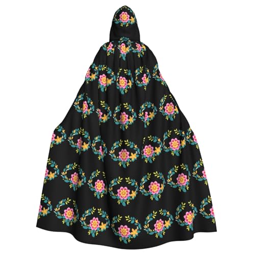 WHJSSF Kapuzenumhang mit Blumenstickerei, für Halloween, Erwachsene, für Rollenspiele, Bühnenkostüme, Partys, pflegeleicht WHJSSF Kapuzenumhang mit Blumenstickerei, für Halloween, Erwachsene, für Rollenspiele, Bühnenkostüme, Partys, pflegeleicht von WHJSSF