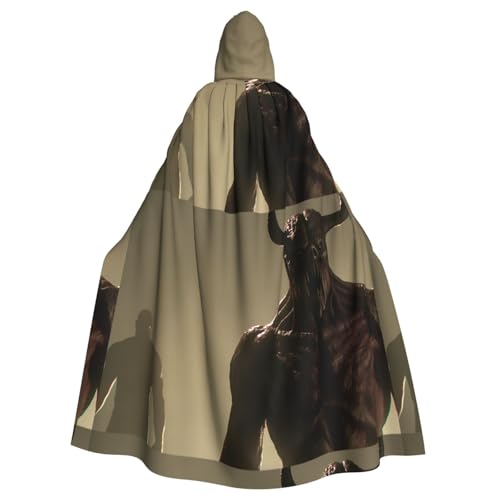 WHJSSF Kapuzenumhang mit Bullhorn-Monsterdruck, für Erwachsene, super groß, ohne Reißverschluss WHJSSF Kapuzenumhang mit Bullhorn-Monsterdruck, für Erwachsene, super groß, ohne Reißverschluss von WHJSSF
