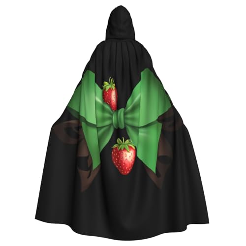 WHJSSF Kapuzenumhang mit Erdbeerschleife und Halloween-Motiv, für Erwachsene, super groß, ohne Reißverschluss WHJSSF Kapuzenumhang mit Erdbeerschleife und Halloween-Motiv, für Erwachsene, super groß, ohne Reißverschluss von WHJSSF