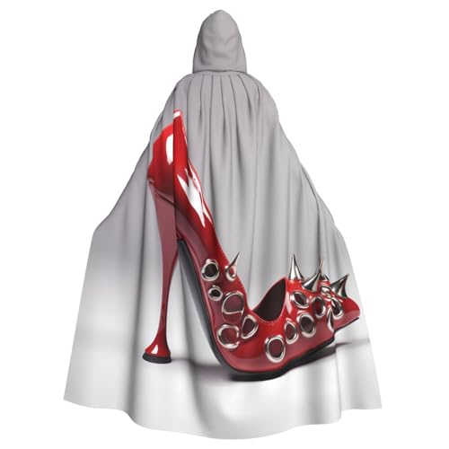 WHJSSF Kapuzenumhang mit Lippen und High Heels, Aufdruck, Halloween, Erwachsene, super großer Kapuzenumhang ohne Reißverschluss WHJSSF Kapuzenumhang mit Lippen und High Heels, Aufdruck, Halloween, Erwachsene, super großer Kapuzenumhang ohne Reißverschluss von WHJSSF