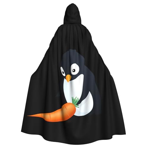 WHJSSF Kapuzenumhang mit Pinguin-Ziehkarotten, für Halloween, Erwachsene, super großer Kapuzenumhang ohne Reißverschluss WHJSSF Kapuzenumhang mit Pinguin-Ziehkarotten, für Halloween, Erwachsene, super großer Kapuzenumhang ohne Reißverschluss von WHJSSF