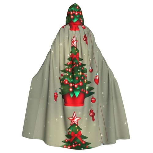 WHJSSF Kapuzenumhang mit Weihnachtsbaum und Glocken, für Erwachsene, super groß, ohne Reißverschluss WHJSSF Kapuzenumhang mit Weihnachtsbaum und Glocken, für Erwachsene, super groß, ohne Reißverschluss von WHJSSF