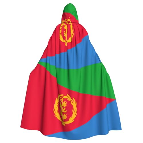WHJSSF Kapuzenumhang mit eritreischer Flagge, für Erwachsene, mit Kapuze, ohne Reißverschluss von WHJSSF