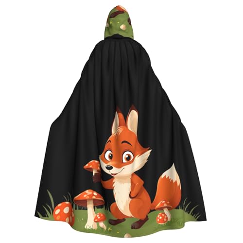 WHJSSF Little Fox Picking Mushrooms Prints Halloween Erwachsene Kapuzenumhang – Super großer Kapuzenumhang ohne Reißverschluss WHJSSF Little Fox Picking Mushrooms Prints Halloween Erwachsene Kapuzenumhang – Super großer Kapuzenumhang ohne Reißverschluss von WHJSSF