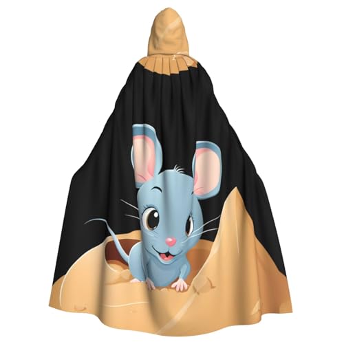 WHJSSF Little Mouse In The Sandpit Prints Halloween Erwachsene Kapuzenumhang – Super großer Kapuzenumhang ohne Reißverschluss WHJSSF Little Mouse In The Sandpit Prints Halloween Erwachsene Kapuzenumhang – Super großer Kapuzenumhang ohne Reißverschluss von WHJSSF