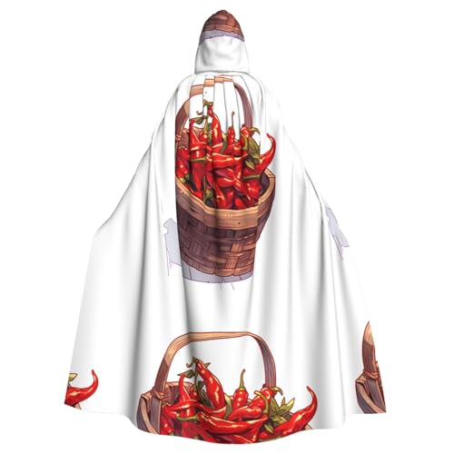WHJSSF Little Peppers im Bambuskorb, bedruckt, Halloween-Umhang mit Kapuze, für Rollenspiele, Bühnenkostüme, Partys, pflegeleicht WHJSSF Little Peppers im Bambuskorb, bedruckt, Halloween-Umhang mit Kapuze, für Rollenspiele, Bühnenkostüme, Partys, pflegeleicht von WHJSSF