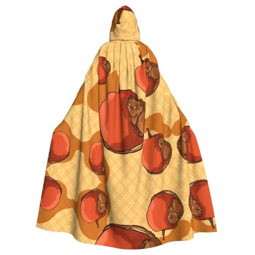 WHJSSF Niedlicher kleiner Hamster-Druck, Halloween-Umhang mit Kapuze, für Rollenspiele, Bühnenkostüme, Partys, pflegeleicht WHJSSF Niedlicher kleiner Hamster-Druck, Halloween-Umhang mit Kapuze, für Rollenspiele, Bühnenkostüme, Partys, pflegeleicht von WHJSSF