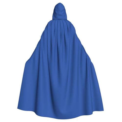 WHJSSF Ultramarinblauer Aufdruck, Halloween-Umhang mit Kapuze, für Rollenspiele, Bühnenkostüme, Partys, pflegeleicht WHJSSF Ultramarinblauer Aufdruck, Halloween-Umhang mit Kapuze, für Rollenspiele, Bühnenkostüme, Partys, pflegeleicht von WHJSSF