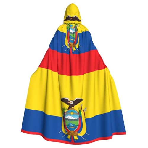 WHJSSF Umhang mit Kapuze für Erwachsene, Motiv: Flagge von Ecuador, für Rollenspiele, Bühnenkostüme, Partys, pflegeleicht WHJSSF Umhang mit Kapuze für Erwachsene, Motiv: Flagge von Ecuador, für Rollenspiele, Bühnenkostüme, Partys, pflegeleicht von WHJSSF
