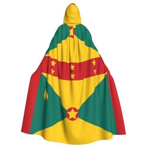 WHJSSF Umhang mit Kapuze für Erwachsene, Motiv: Flagge von Grenada, für Rollenspiele, Bühnenkostüme, Partys, pflegeleicht WHJSSF Umhang mit Kapuze für Erwachsene, Motiv: Flagge von Grenada, für Rollenspiele, Bühnenkostüme, Partys, pflegeleicht von WHJSSF