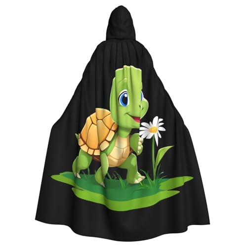 WHJSSF Umhang mit Kapuze für Erwachsene, Motiv: kleine Schildkröte, Blumenpflücker, super groß, ohne Reißverschluss WHJSSF Umhang mit Kapuze für Erwachsene, Motiv: kleine Schildkröte, Blumenpflücker, super groß, ohne Reißverschluss von WHJSSF