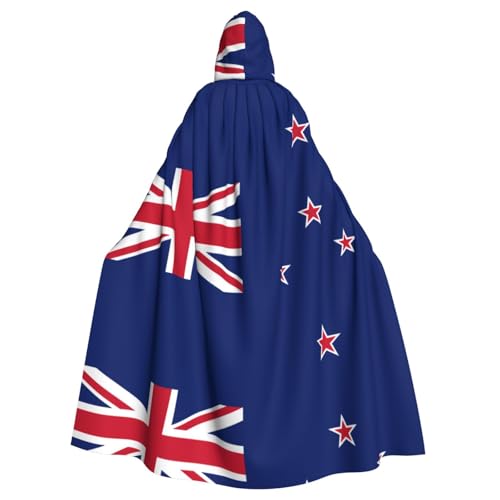 WHJSSF Umhang mit Neuseeland-Flagge, für Erwachsene, mit Kapuze, für Rollenspiele, Bühnenkostüme, Partys, pflegeleicht WHJSSF Umhang mit Neuseeland-Flagge, für Erwachsene, mit Kapuze, für Rollenspiele, Bühnenkostüme, Partys, pflegeleicht von WHJSSF