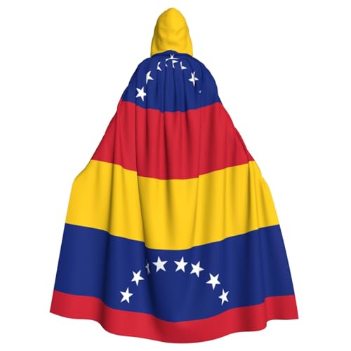 WHJSSF Umhang mit der Flagge von Venezuela, bedruckt mit Halloween, Erwachsenen-Kapuzenumhang – super großer Kapuzenumhang ohne Reißverschluss WHJSSF Umhang mit der Flagge von Venezuela, bedruckt mit Halloween, Erwachsenen-Kapuzenumhang – super großer Kapuzenumhang ohne Reißverschluss von WHJSSF