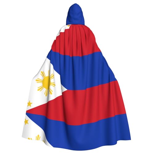 WHJSSF Umhang mit philippinischer Flagge, für Erwachsene, mit Kapuze, für Rollenspiele, Bühnenkostüme, Partys, pflegeleicht WHJSSF Umhang mit philippinischer Flagge, für Erwachsene, mit Kapuze, für Rollenspiele, Bühnenkostüme, Partys, pflegeleicht von WHJSSF