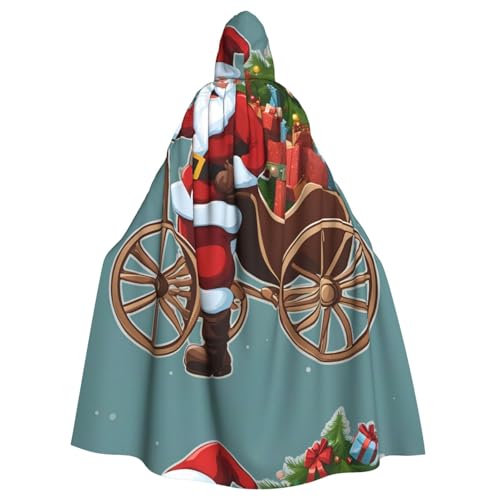 WHJSSF Viele Weihnachtsgeschenke, bedruckter Halloween-Umhang mit Kapuze für Erwachsene, super großer Kapuzenumhang ohne Reißverschluss von WHJSSF