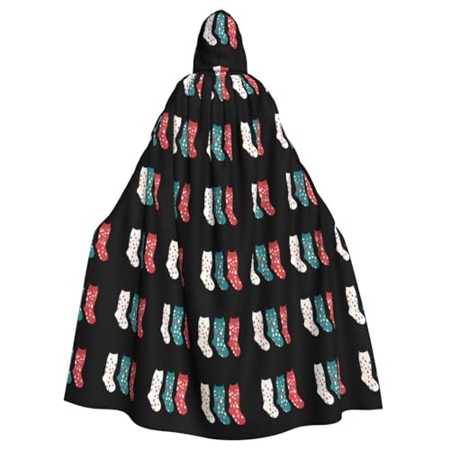 WHJSSF Weihnachtsgeschenke in Socken, bedruckt, Halloween, Erwachsenen-Kapuzenumhang für Rollenspiele, Bühnenkostüme, Partys, pflegeleicht WHJSSF Weihnachtsgeschenke in Socken, bedruckt, Halloween, Erwachsenen-Kapuzenumhang für Rollenspiele, Bühnenkostüme, Partys, pflegeleicht von WHJSSF