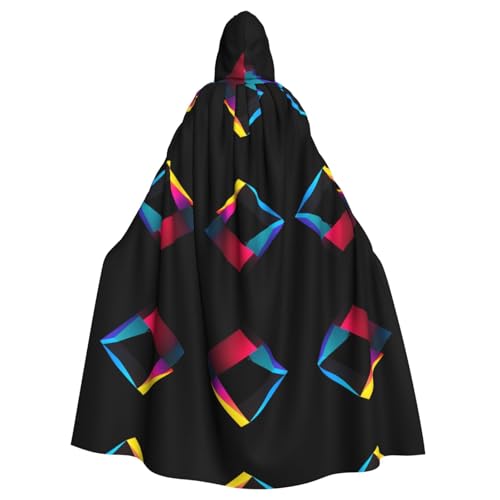 WHJWZY Abstrakte geometrische Figuren, Druck aldult Halloween-Kapuzenumhang für Männer und Frauen, für Partys, Abschlussbälle WHJWZY Abstrakte geometrische Figuren, Druck aldult Halloween-Kapuzenumhang für Männer und Frauen, für Partys, Abschlussbälle von WHJWZY