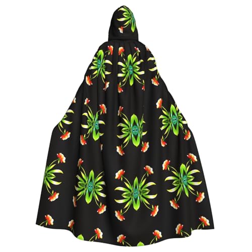WHJWZY Blumen-Umhang mit der Sonne, bedruckt, Halloween-Kapuzenumhang für Männer und Frauen, für Partys, Abschlussbälle WHJWZY Blumen-Umhang mit der Sonne, bedruckt, Halloween-Kapuzenumhang für Männer und Frauen, für Partys, Abschlussbälle von WHJWZY