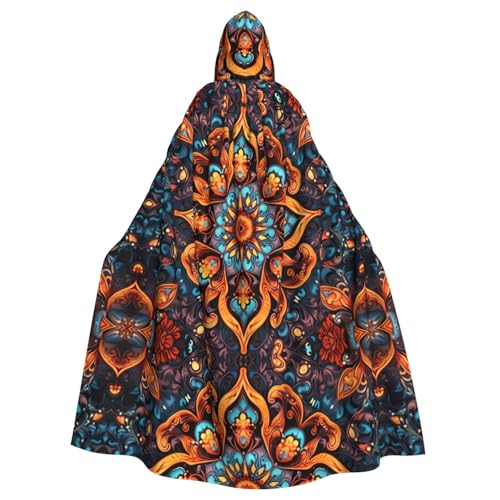 WHJWZY Eleganter Halloween-Kapuzenumhang mit Kranzdruck für Damen und Herren, für Partys, Abschlussbälle WHJWZY Eleganter Halloween-Kapuzenumhang mit Kranzdruck für Damen und Herren, für Partys, Abschlussbälle von WHJWZY