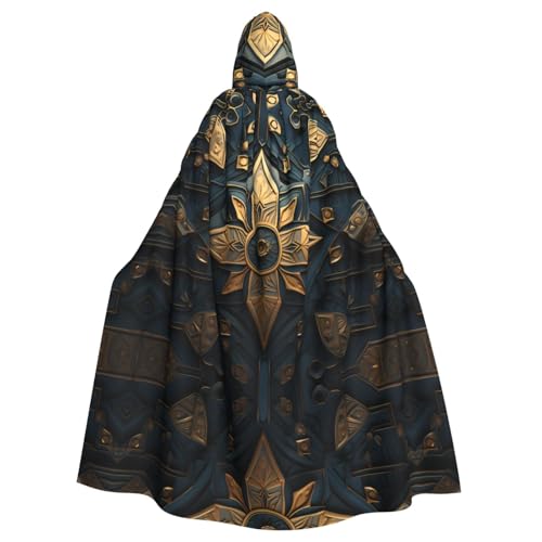WHJWZY Eleganter Metall-Kranz-Druck, Aldult Halloween-Kapuzenumhang für Männer und Frauen, für Partys, Abschlussball WHJWZY Eleganter Metall-Kranz-Druck, Aldult Halloween-Kapuzenumhang für Männer und Frauen, für Partys, Abschlussball von WHJWZY