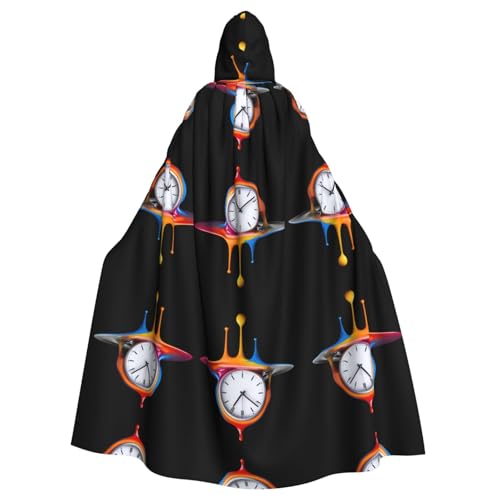 WHJWZY Halloween-Kapuzenumhang mit Aufdruck "The Passing Time" für Damen und Herren, für Partys, Abschlussbälle WHJWZY Halloween-Kapuzenumhang mit Aufdruck "The Passing Time" für Damen und Herren, für Partys, Abschlussbälle von WHJWZY